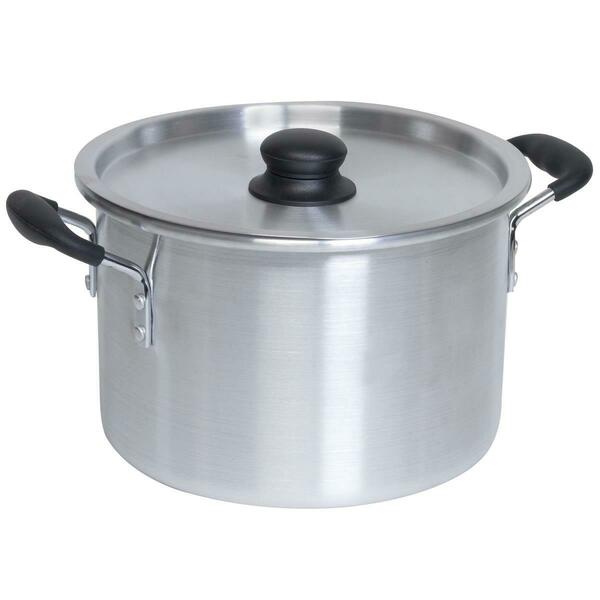 Emg 8 qt. Imusa Aluminum Stock Pot with Lid, Silver IMU60008